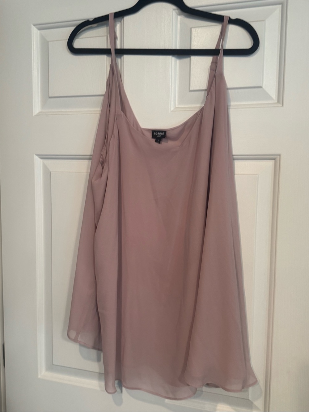 torrid Dusty Rose Chiffon Spaghetti-Strap Tank